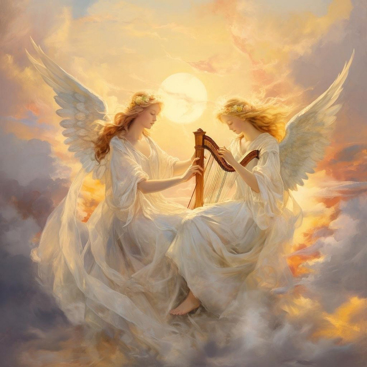 angels play harph