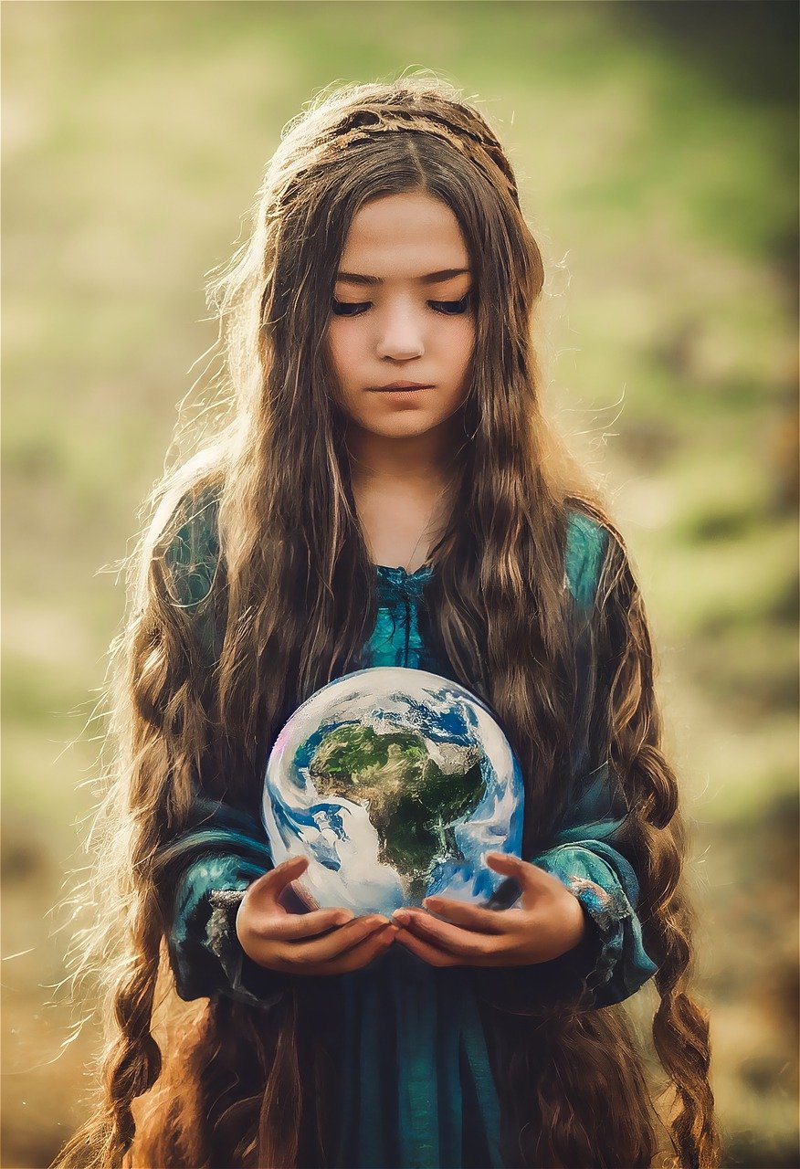 world is in your hand girl