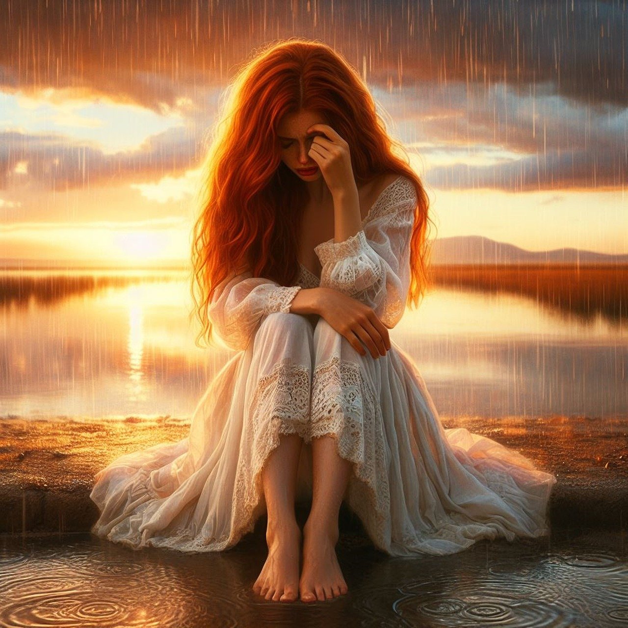 sad beaty sunset