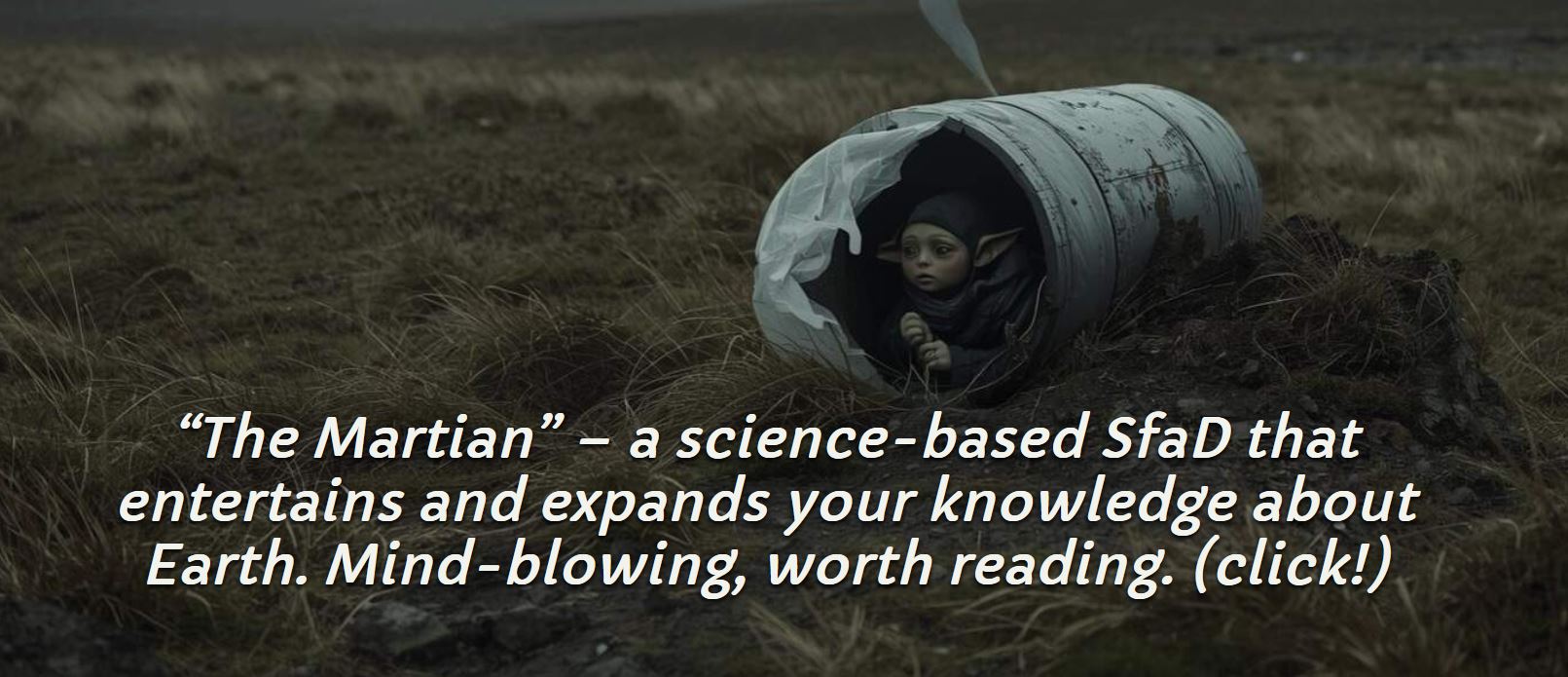 The Martian promo banner